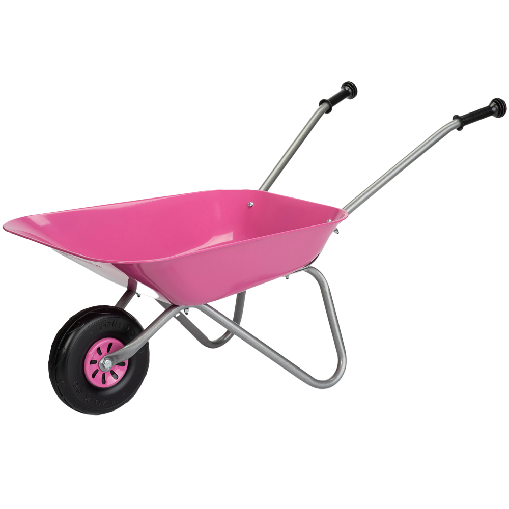 Robbie Toys Pink Children's Metal Wheelbarrow Image 1