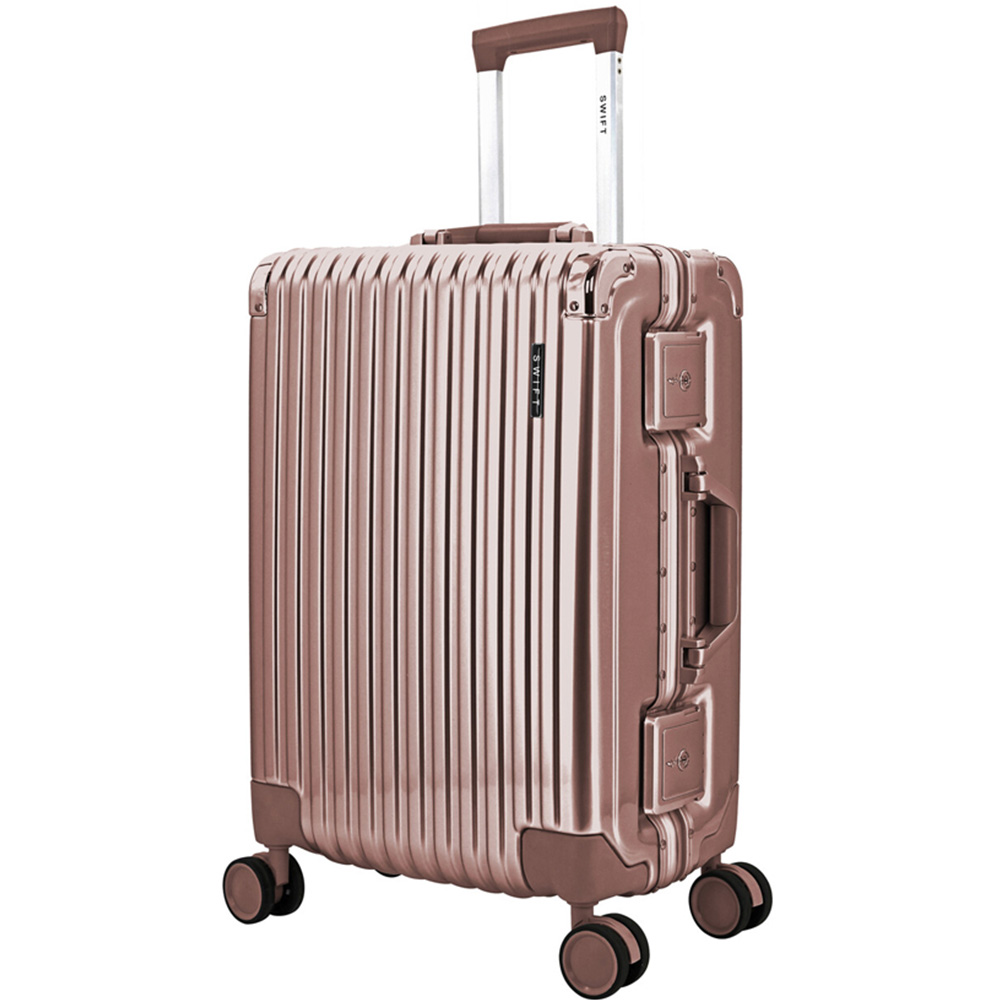Swift Blaze Hard Shell Luggage Pink Large Image 1