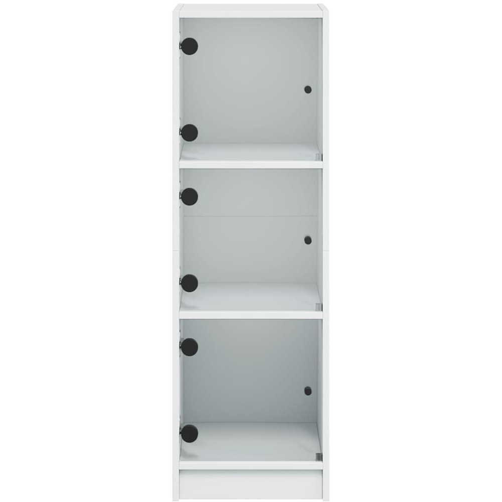 vidaXL 3 Door 3 Shelf White Highboard Image 3