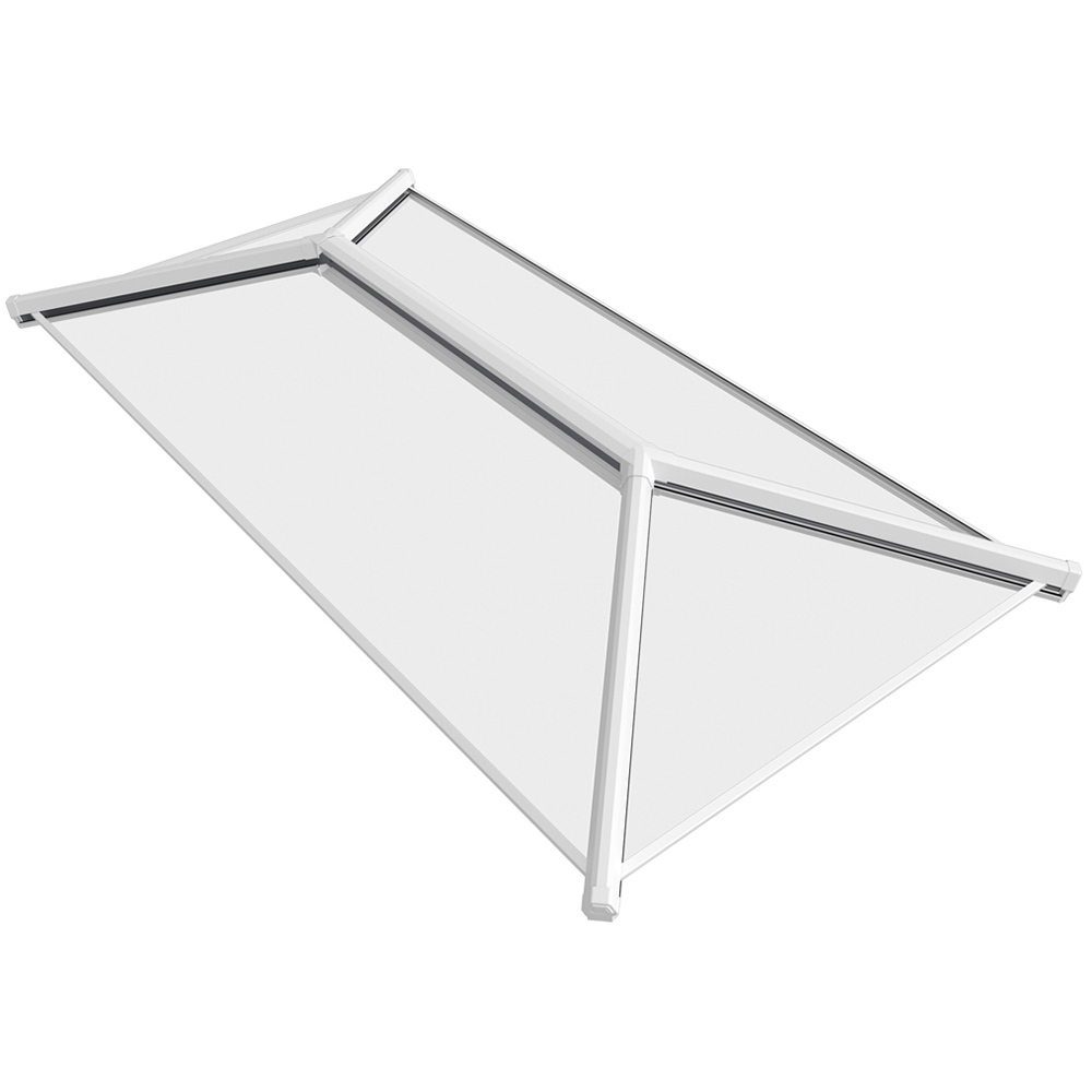 Crystal Aluminium  Skylight Roof White Ext White Int 3000mmx1500mm Image 1