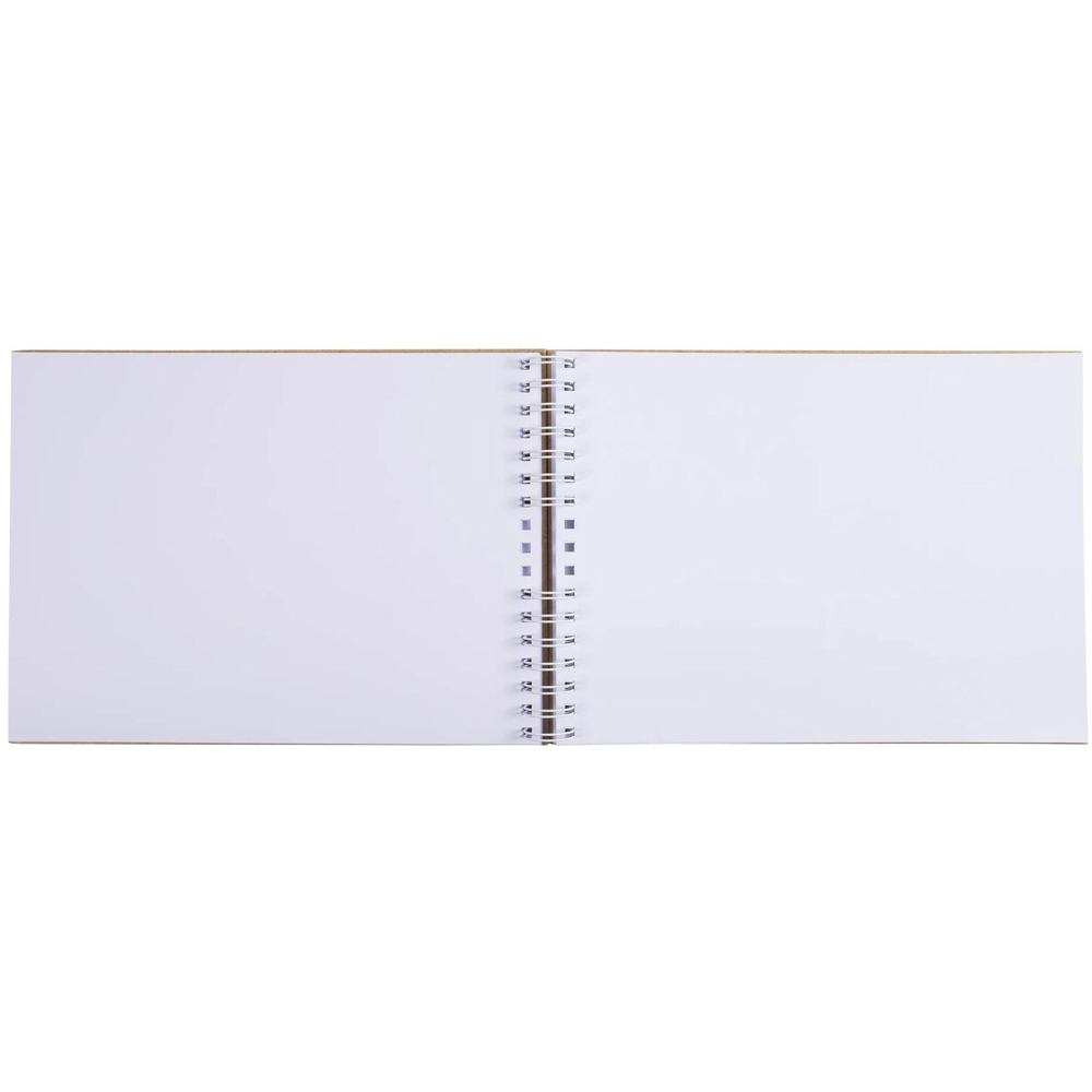 Exacompta Kraft White Botanical Design Wirebound Photo Album 50 Sheets 150 Photos Image 4