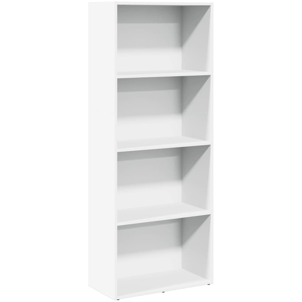 vidaXL 4 Shelf White Bookcase Image 2