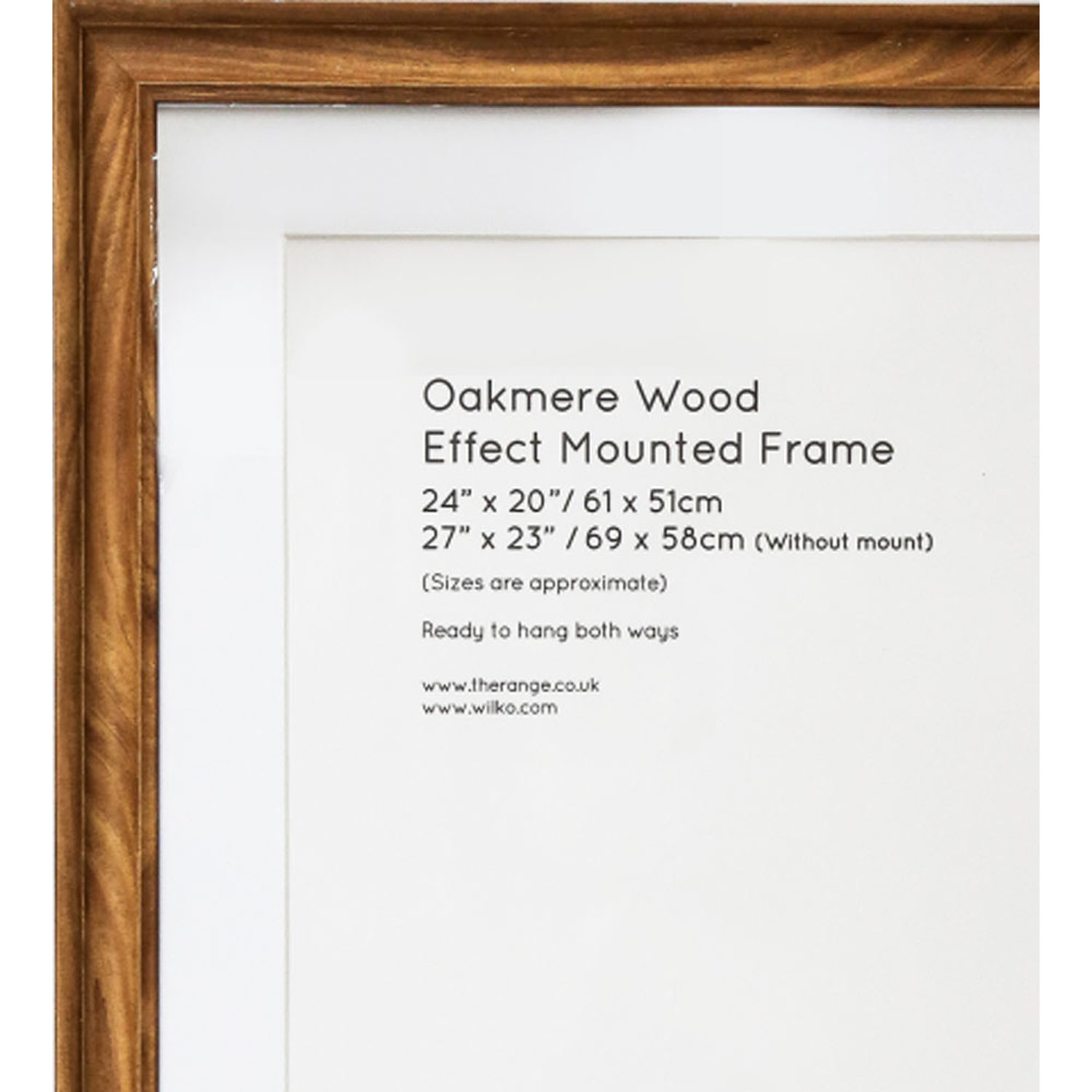 Oakmere Wood Effect Mounted Photo Frame Brown 24 x 20 inch Image 3