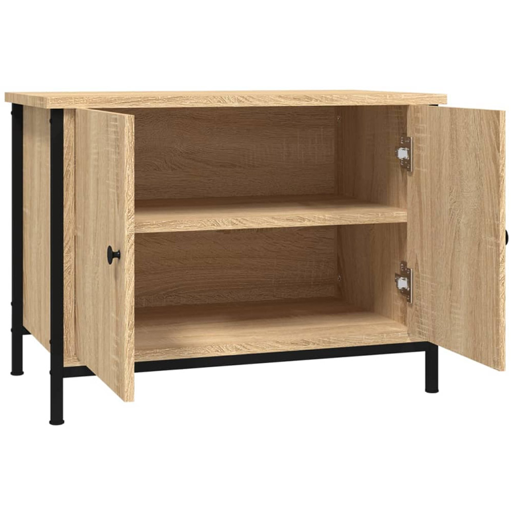 vidaXL 2 Door Sonoma Oak Industrial Style TV Cabinet Image 6