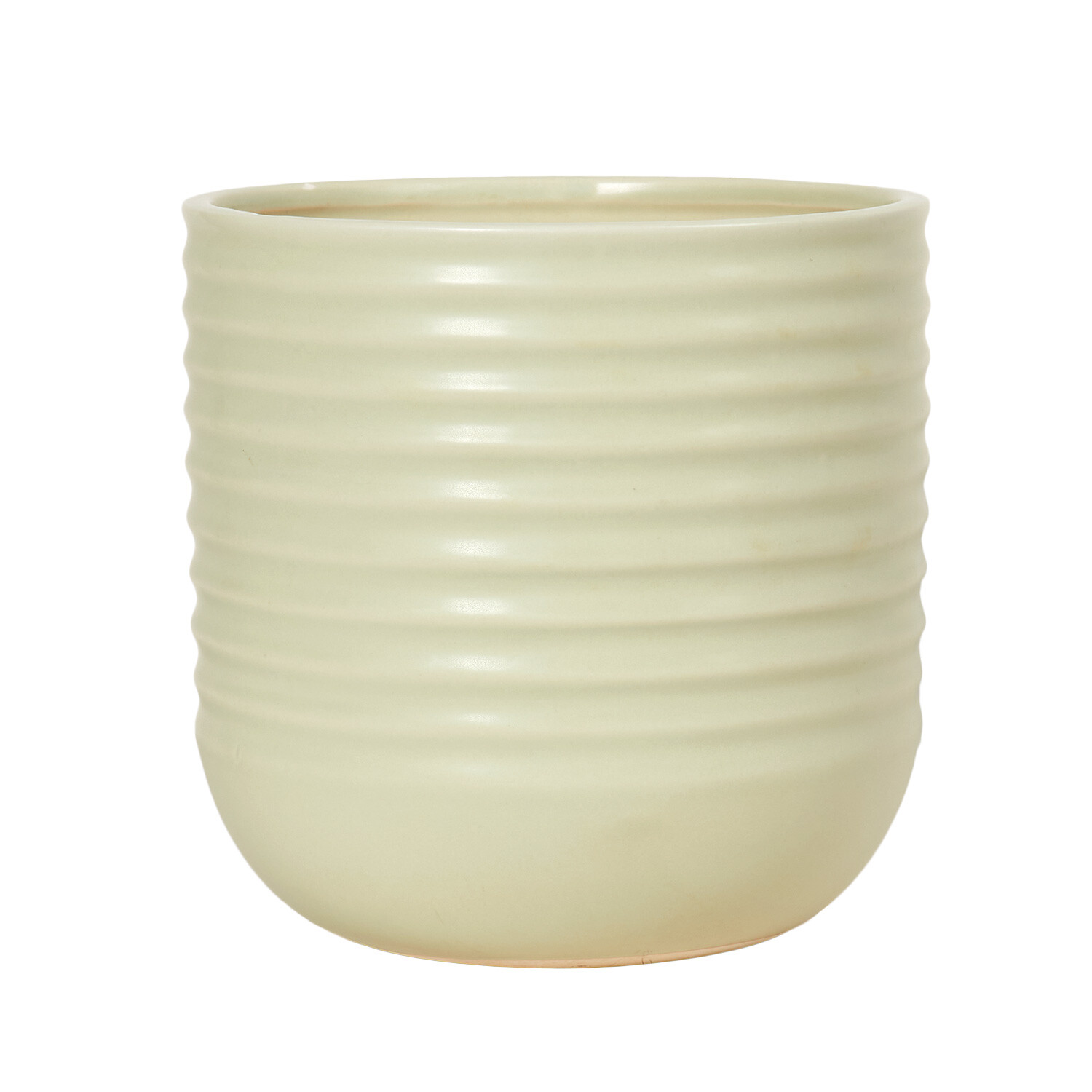 Large Ribbed Citronella Candle - Cream Image 3