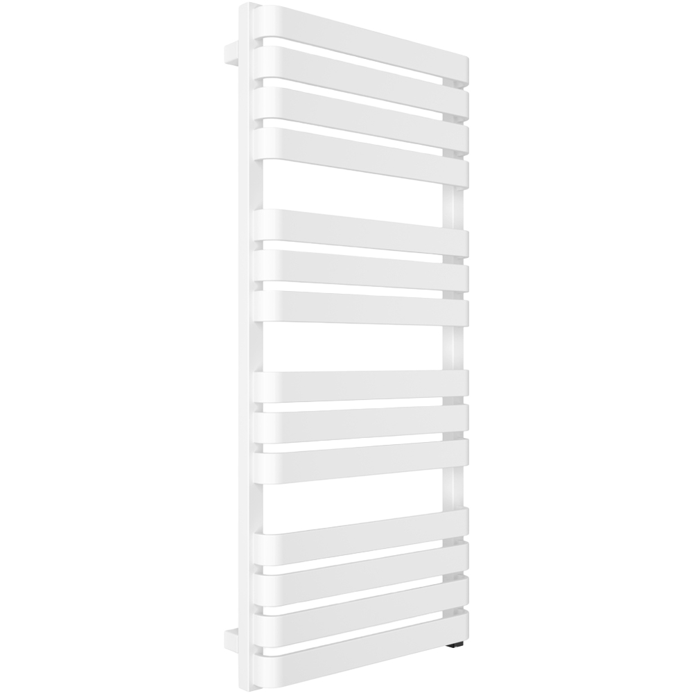 Terma Warp T One Soft Matt White Electric Towel Rail 1110 x 500mm Image 1
