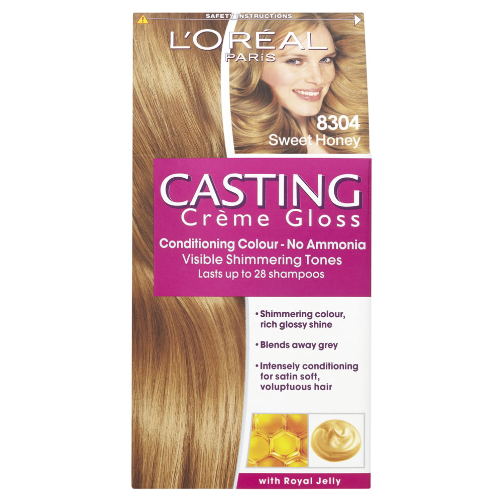 L'Oréal Paris Casting Creme Gloss Sweet Honey Blonde 8304 Semi-Permanent Hair Dye Image