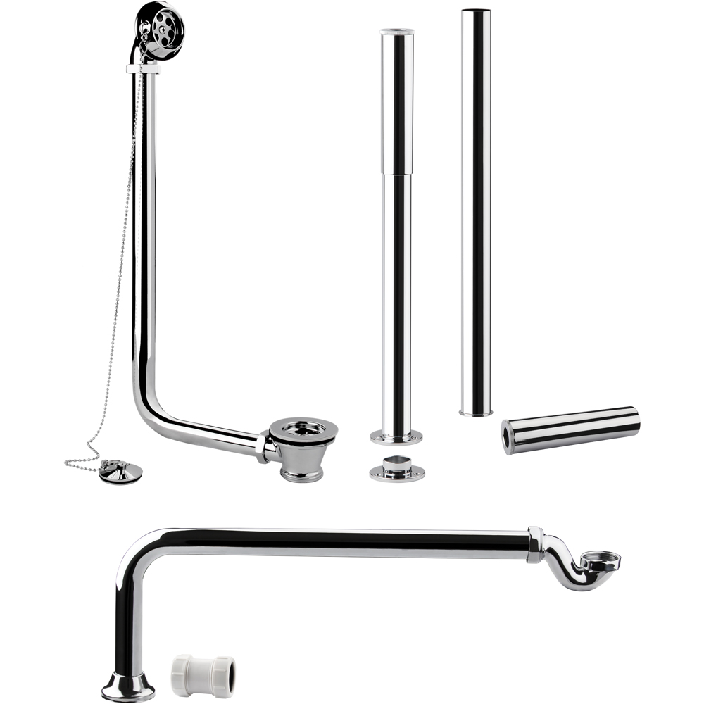 nuie Chrome Roll Top Bath Pack Image 1