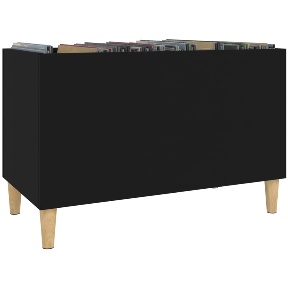 vidaXL Black Record Cabinet Image 3