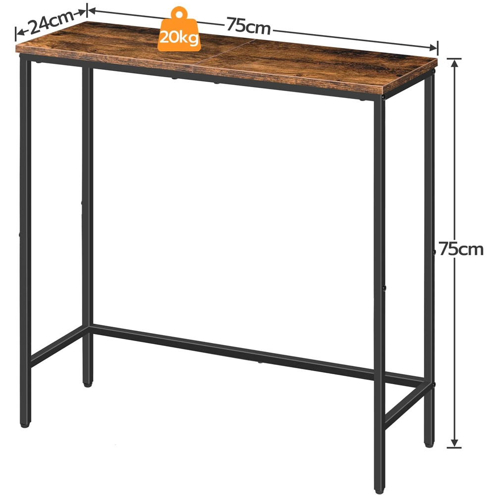 Modcraft Metal Frame Slim Console Table Image 4
