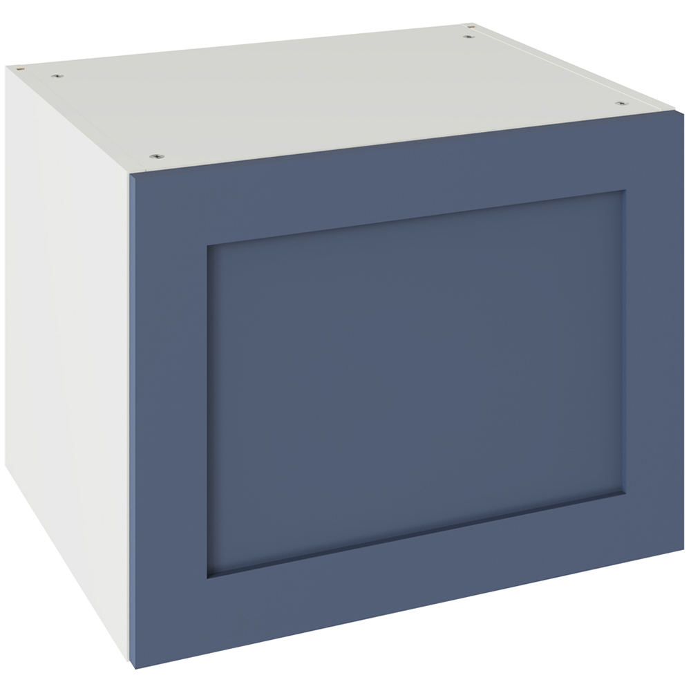 Kitchen Kit Shaker Matt Alby Blue Single Extractor Wall Kitchen Cabinet Flatpack 600mm Image 1