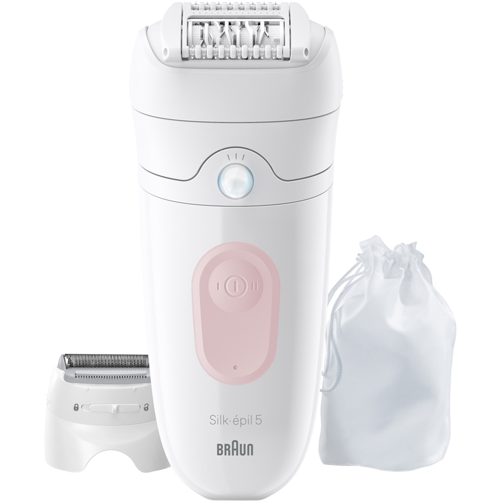 Braun Silk·épil 5 Flamingo Pink Cordless Wet and Dry Hair Removal Epilator Image 2