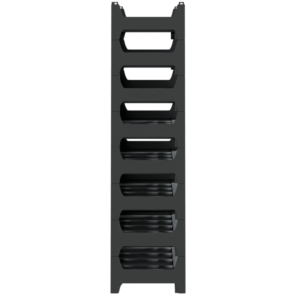 vidaXL 48 Bottle Anthracite Stackable Wine Rack Image 4