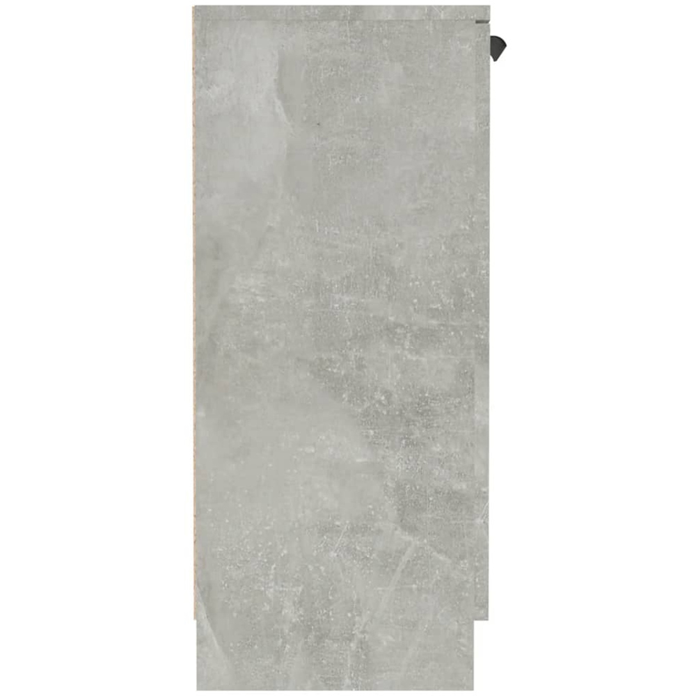 vidaXL 2 Door Concrete Grey Wooden Sideboard Image 4