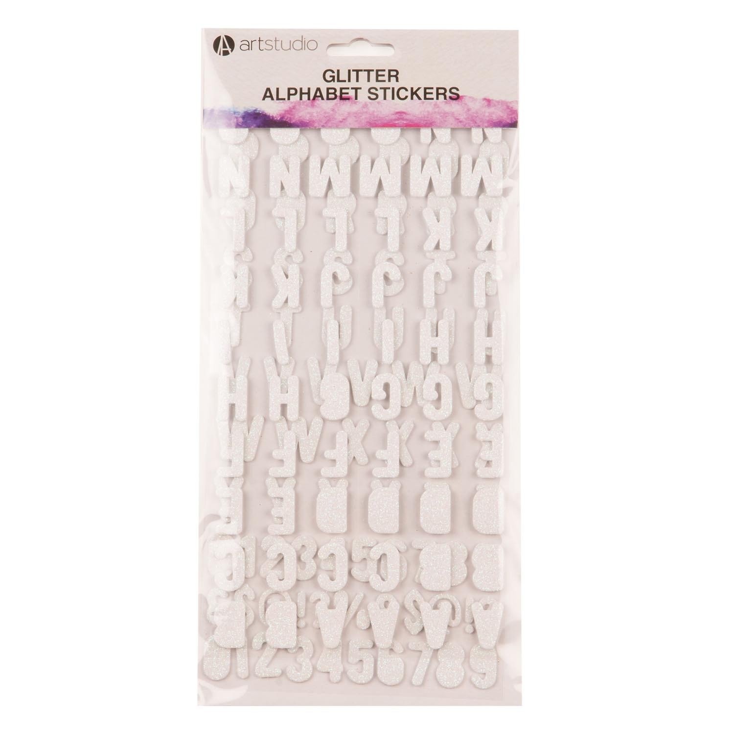 Art Studio Glitter Alphabet Stickers Image 2