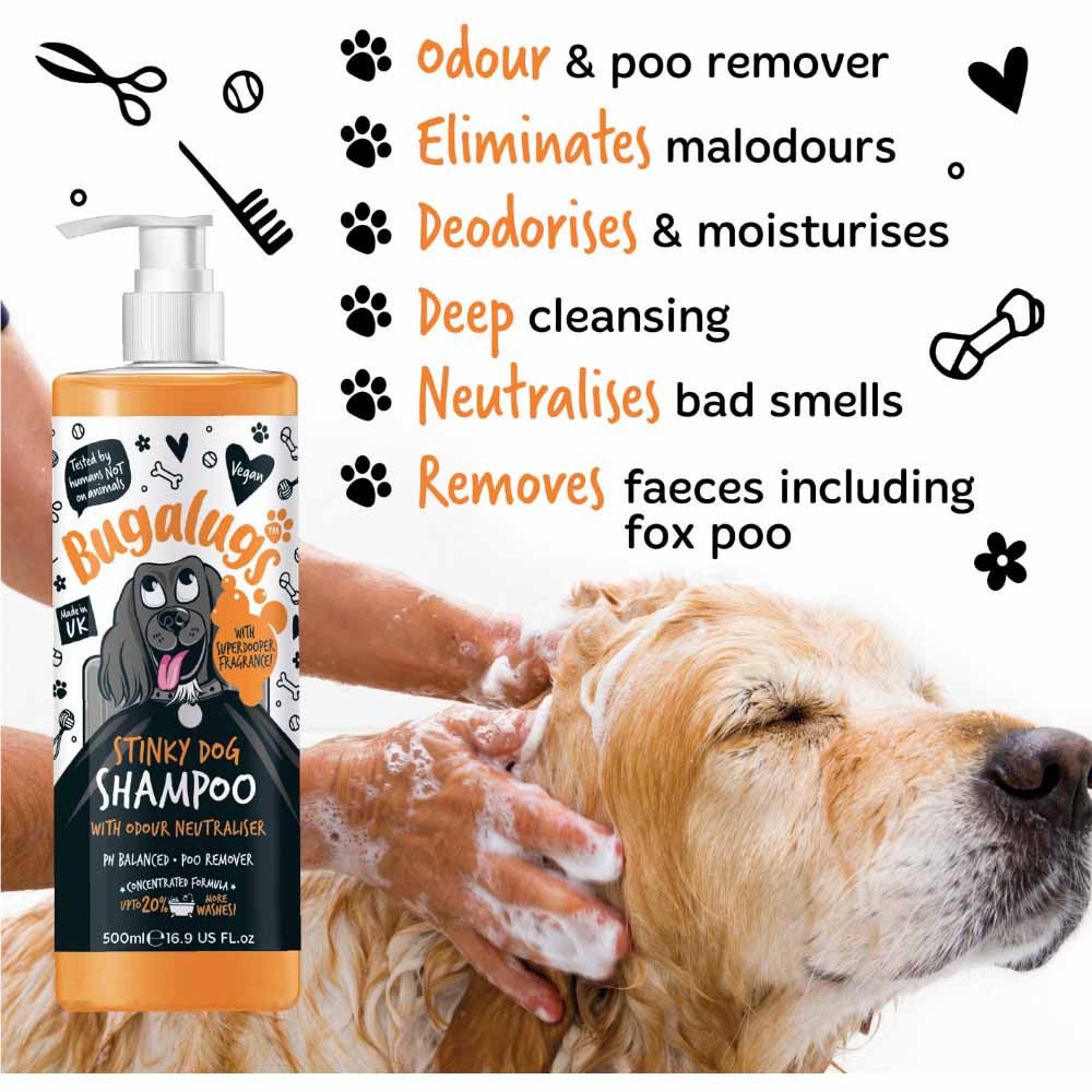 Bugalugs Stinky Dog Shampoo 500ml Wilko