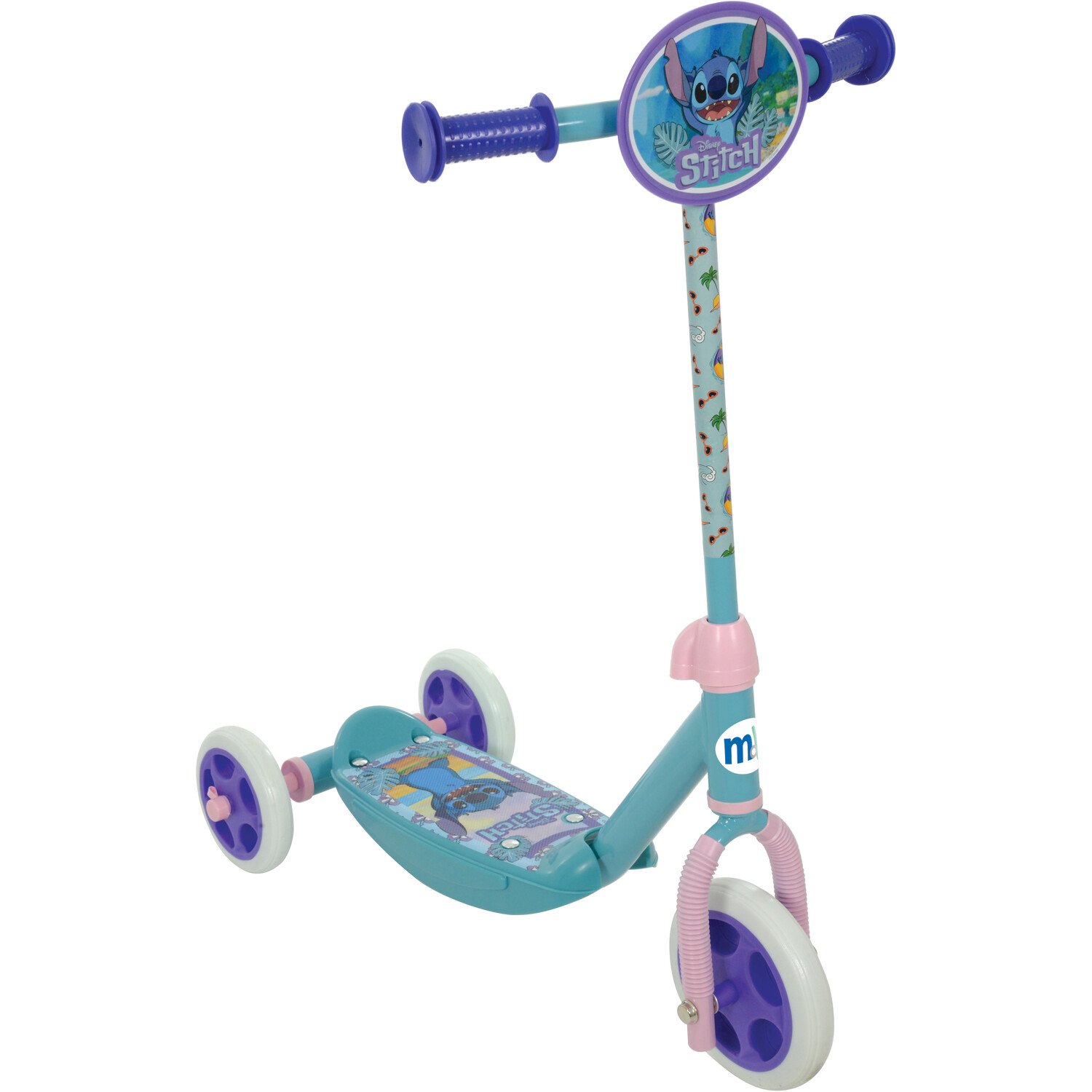 Disney Stitch Tri Scooter - Blue Image 3