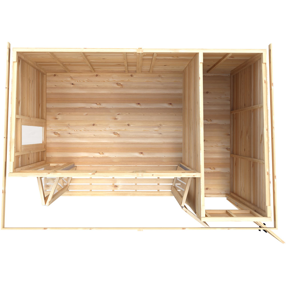 Shire Aster 12 x 8ft Shiplap Right Hand Storage Pent Summerhouse Image 3