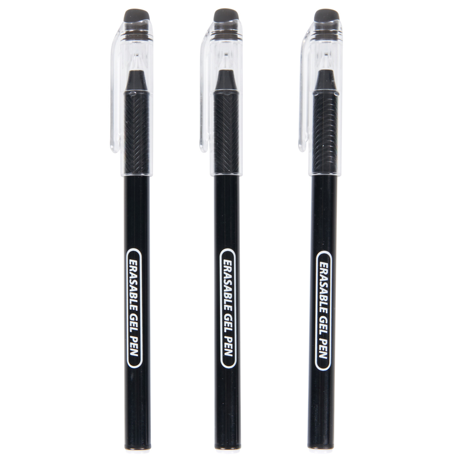 Pack of 3 Erasable Gel Pens  Black Image 2