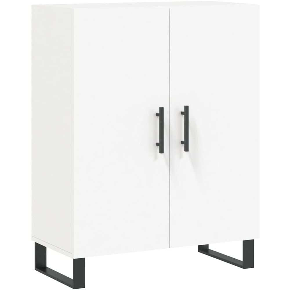 vidaXL 4 Door White Highboard Image 7