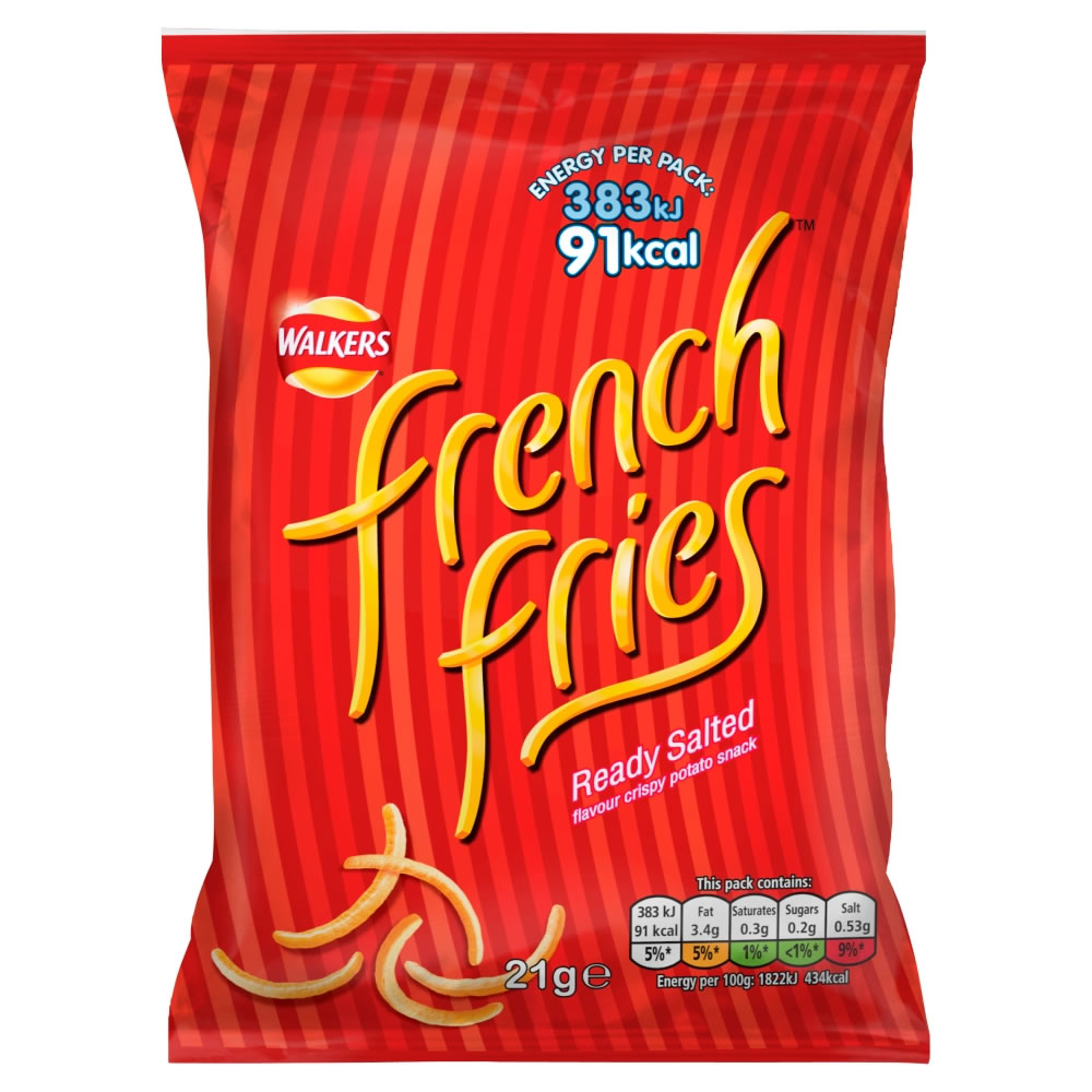Walkers French Fries Ready Salted 21g  - wilko
