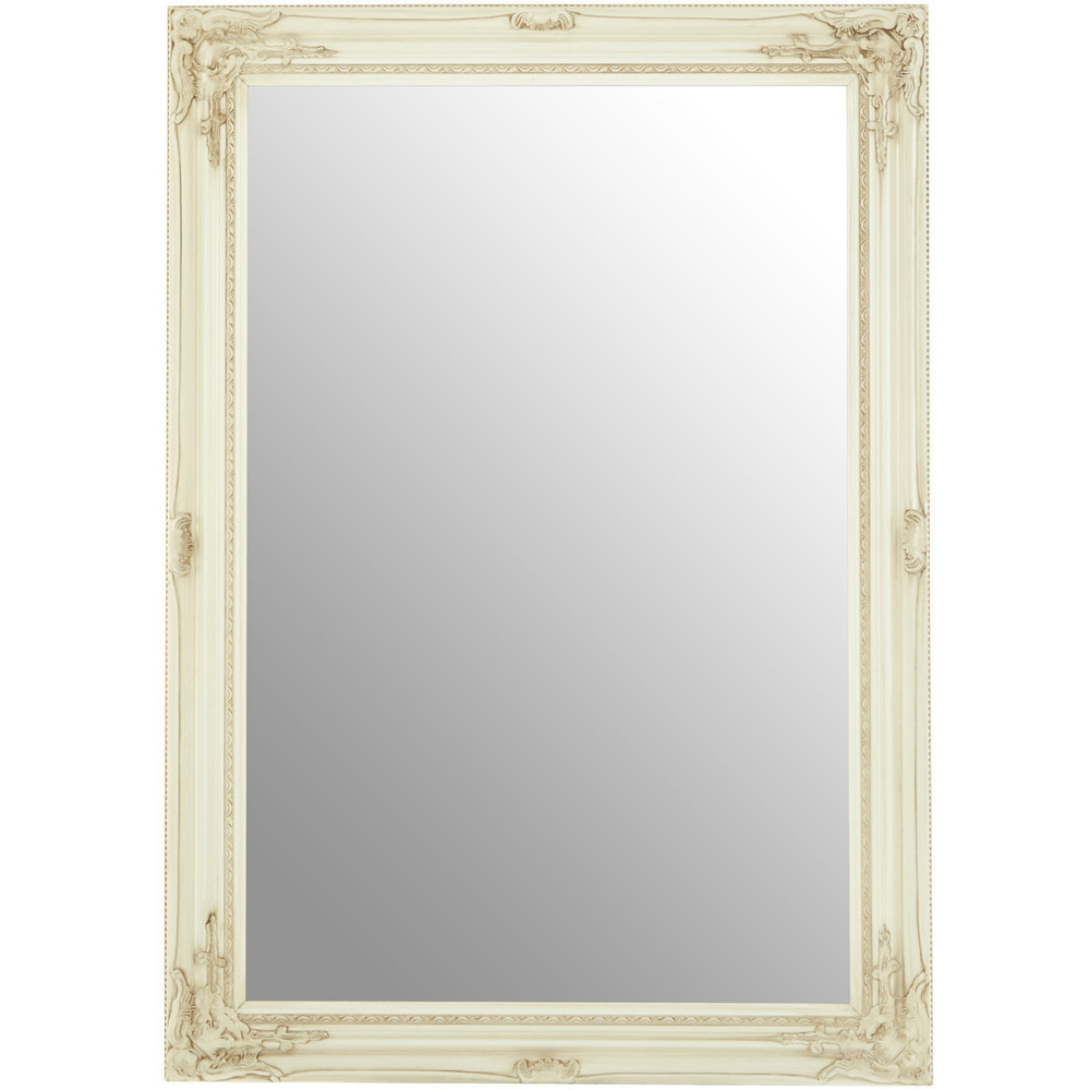 Premier Housewares Andrey Bone White Wall Mirror Image 1