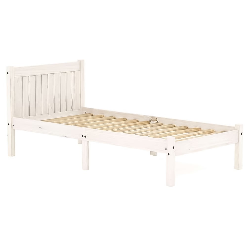 Rio Single White Bed Image 2