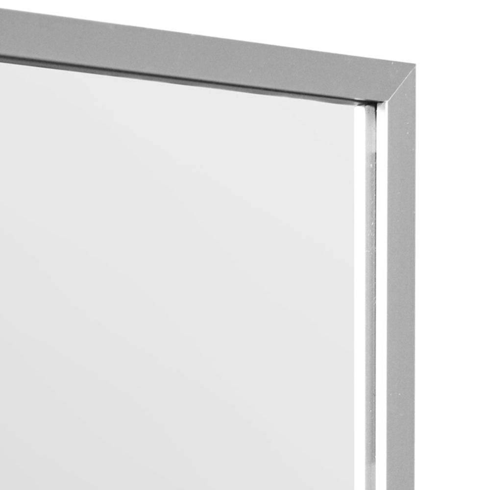 The Artus Silver Aluminium Wall Mirror 120 x 80cm Image 6