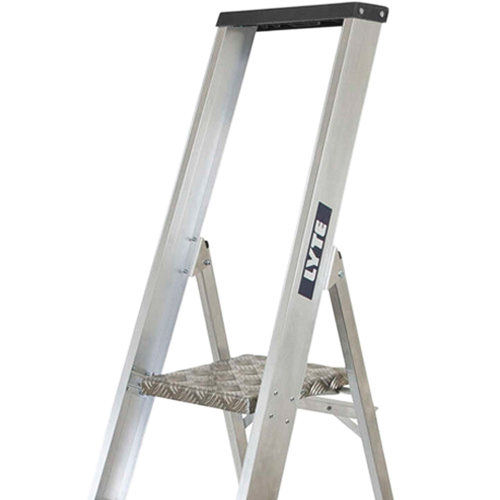 Lyte Ladders & Towers Professional Aluminium 5 Tread Platform Step Ladder with Tool Tray Image 2