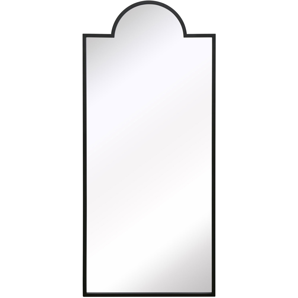 The Fenestra Black Leaner Wall Mirror 170 x 75cm Image 1