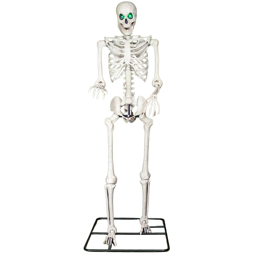 Samuel Alexander LED Posable Full Body Skeleton Halloween Decoration 10ft Image 1