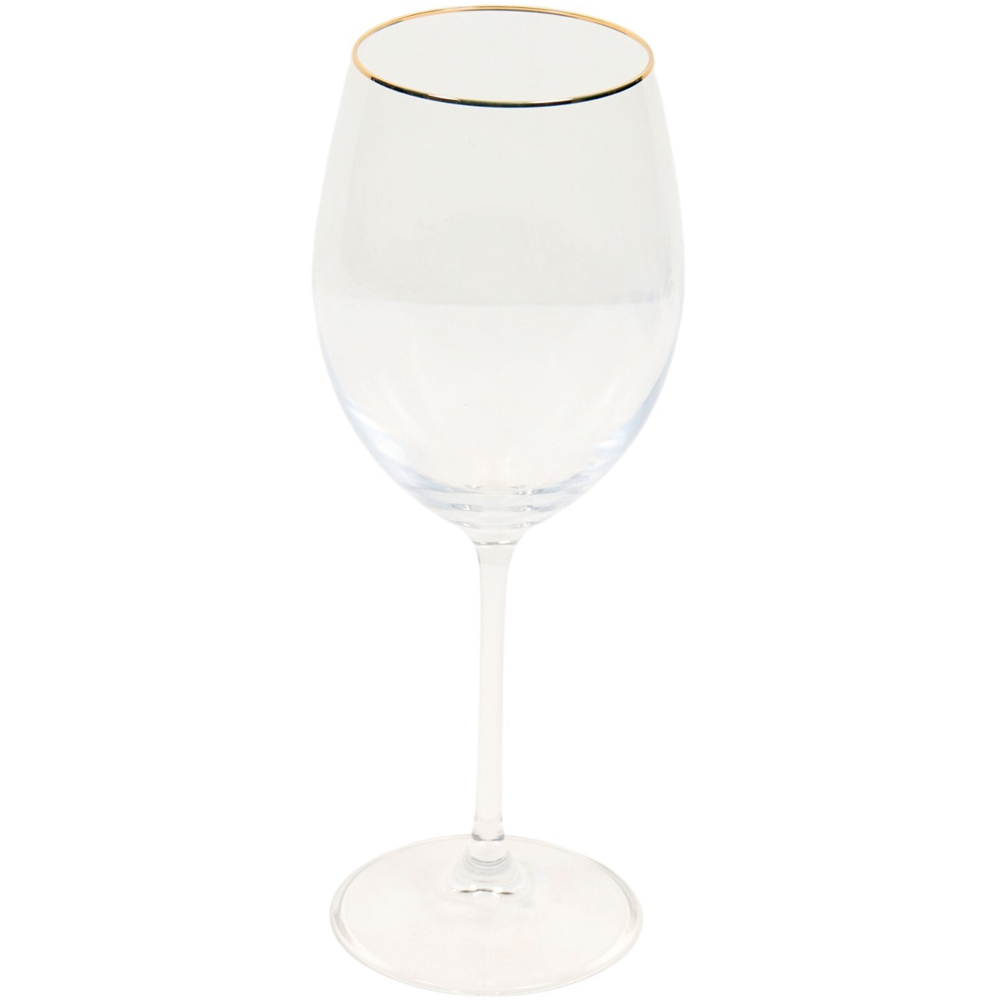 Pack of 4 Gold Rim Wine Glasses Image 8