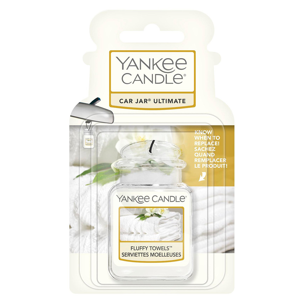 Yankee Candle Fluffy Towels Jar Ultimate Car Air Freshener Image