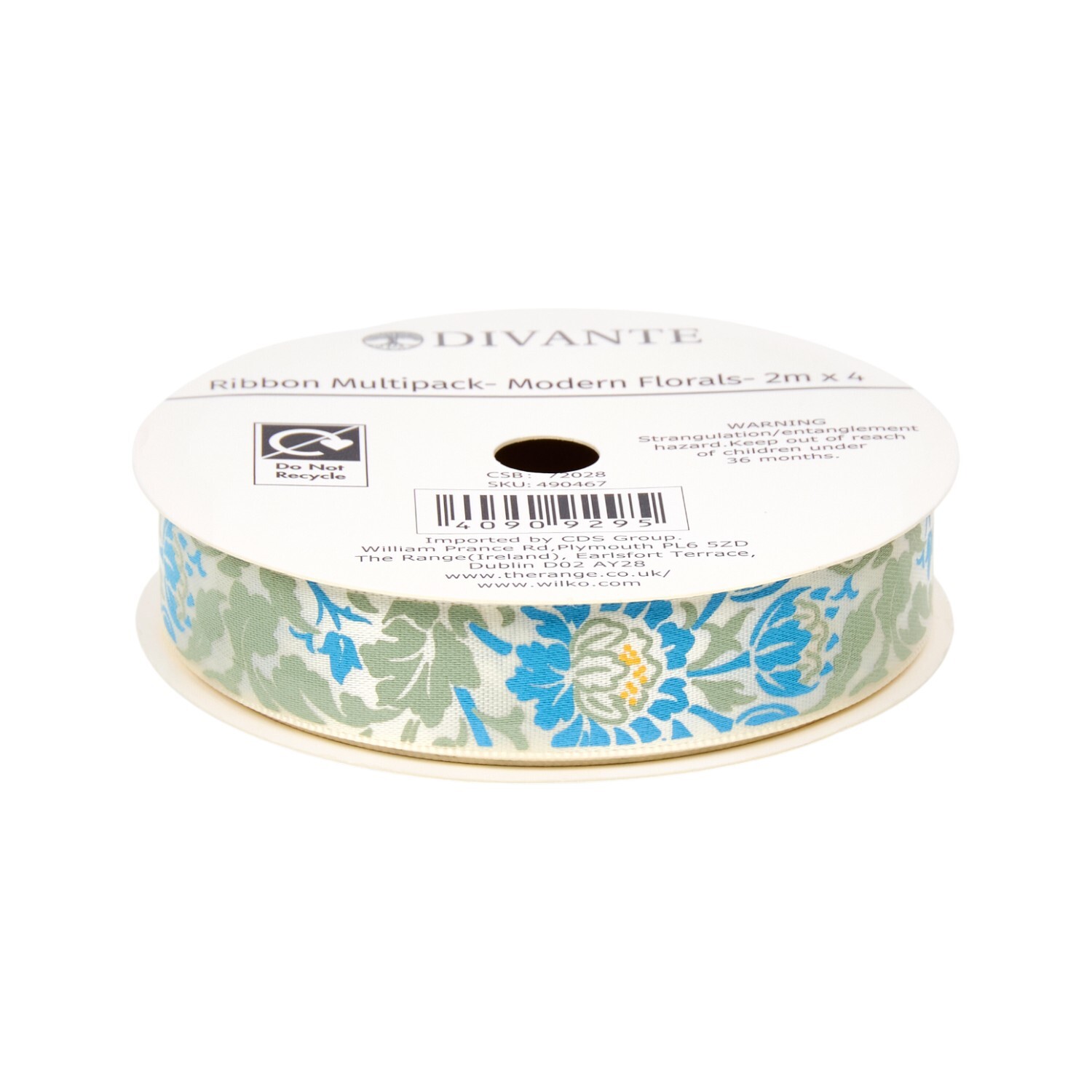 Pack of 4 Modern Floral Ribbons Image 2