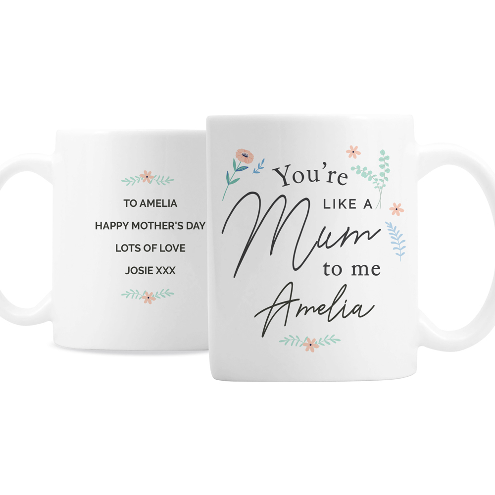 Personalised Memento Personalised You're Like a Mum to Me Mug Image 1