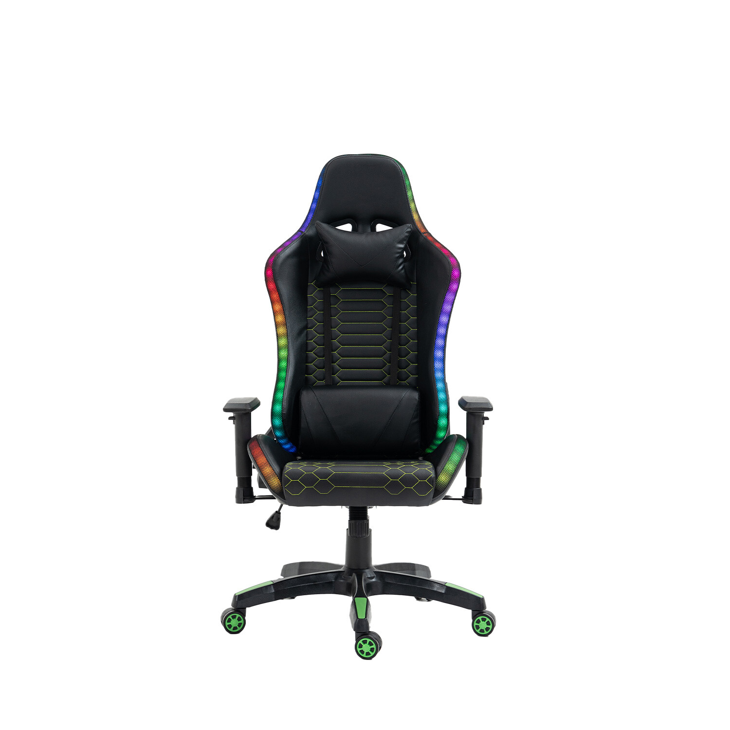 Triton LED Gaming Chair - Black Image 6