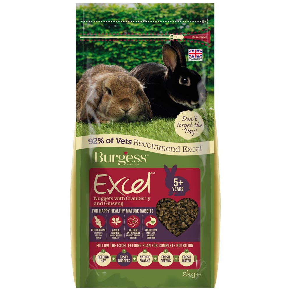 Excel Rabbit Food Mature Cranberry 2kg Image 1