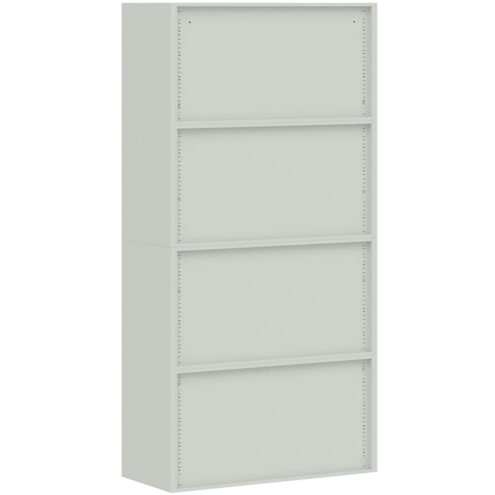 vidaXL 2 Door 5 Shelf Light Grey Powder Coated Steel File Cabinet Image 6