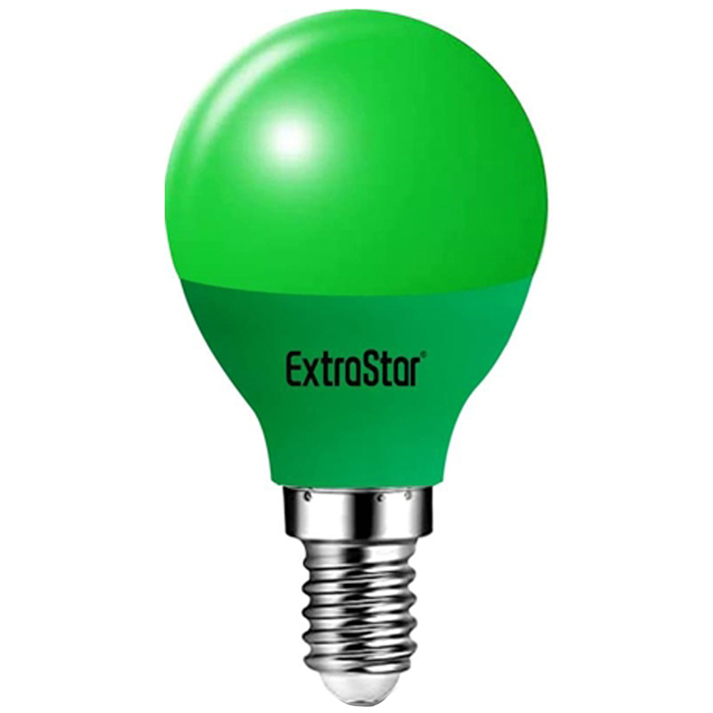ExtraStar E14 4W Green Golf Ball LED Light Bulb Image 1