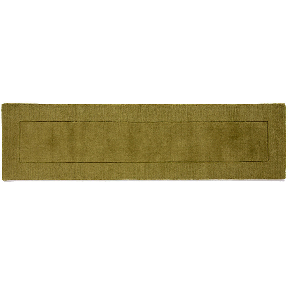 Esme Olive Wool Runner 60 x 230cm Image 1