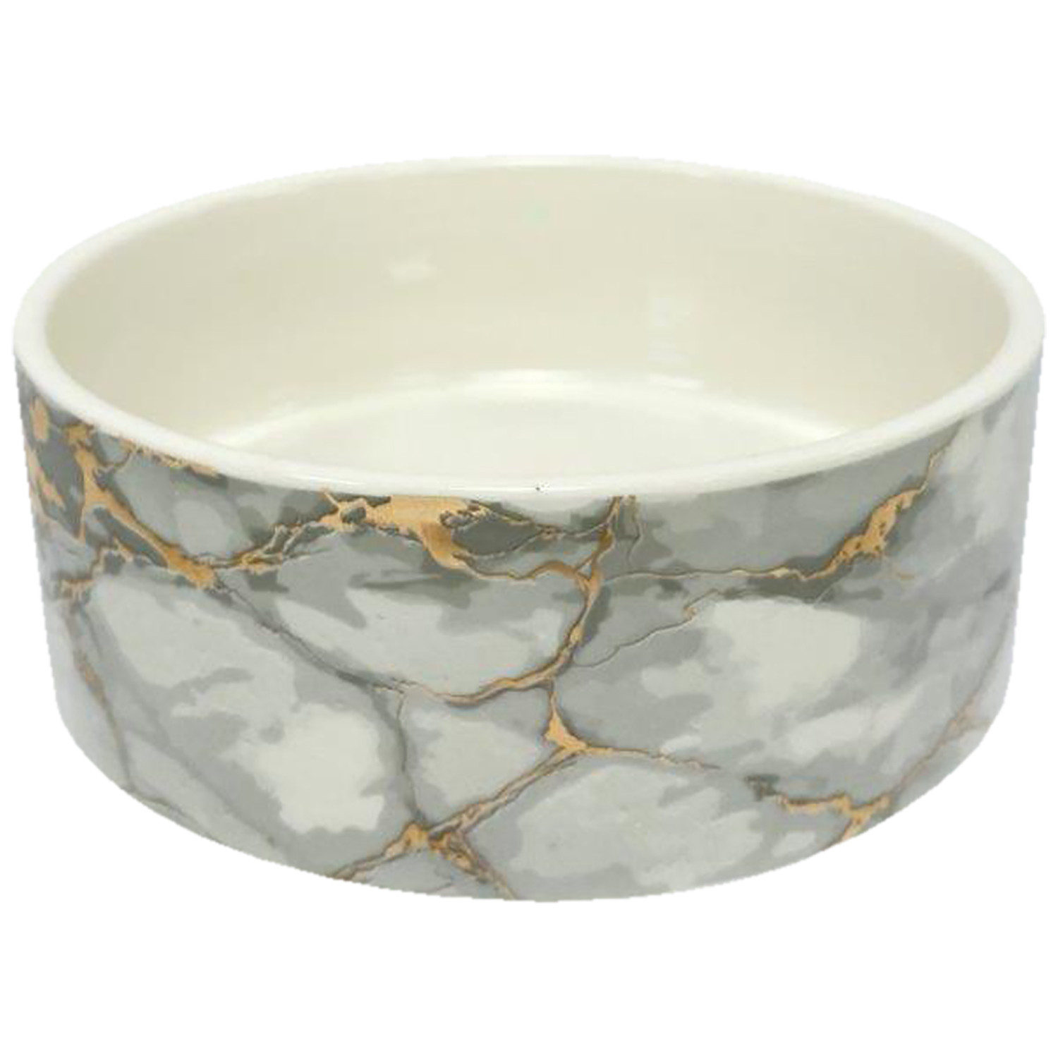 Clever Paws Medium Marble Dog Bowl Image