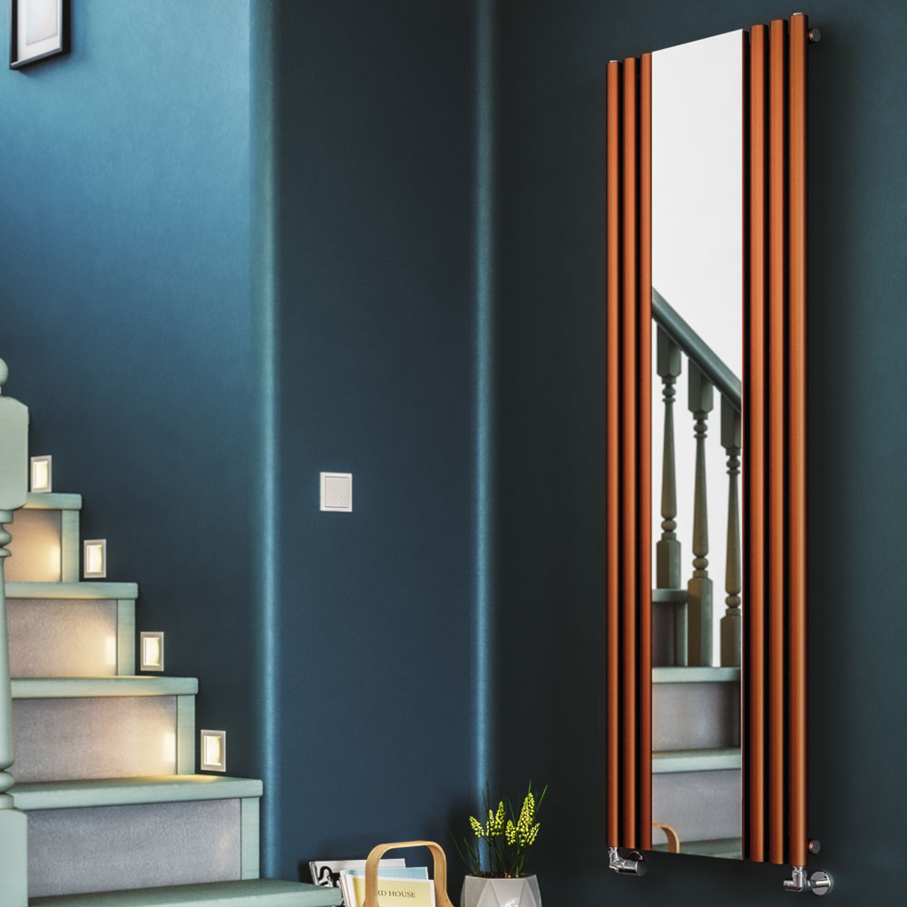Terma Rolo Mirror 2854 BTU True Copper Radiator 1800 x 590mm Image 2
