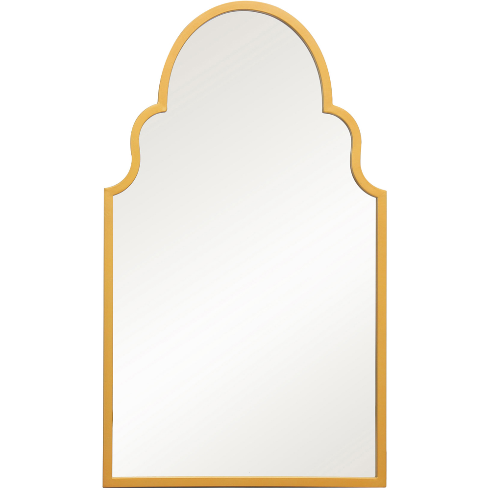 MirrorOutlet The Arcus Gold Framed Arched Garden Wall Mirror 104 x 61cm Image 1