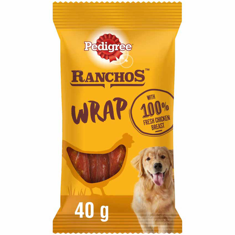 Pedigree Ranchos Chicken Wrap Adult Dog Treats 40g Treats 40g Image 1