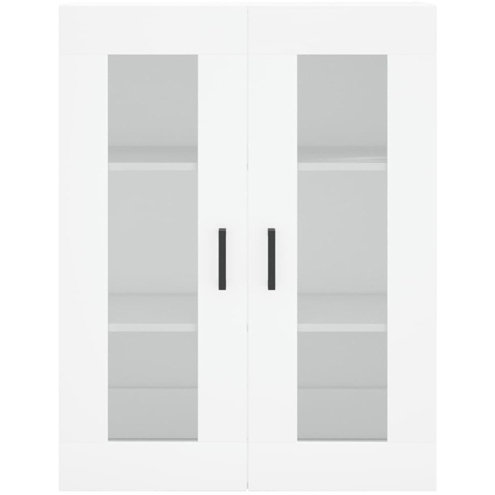 vidaXL 4 Door 2 Drawer White Highboard with Metal Legs Image 6