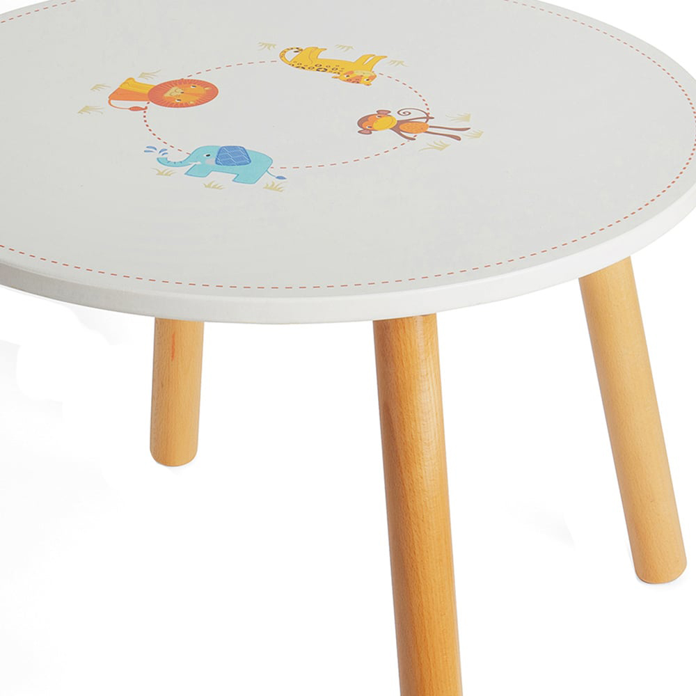Tidlo Kids Wooden Jungle Animal Table