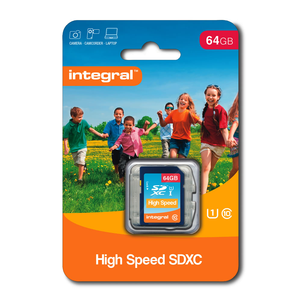 Integral 64GB High Speed SDXC Memory Card 80MB Image 1