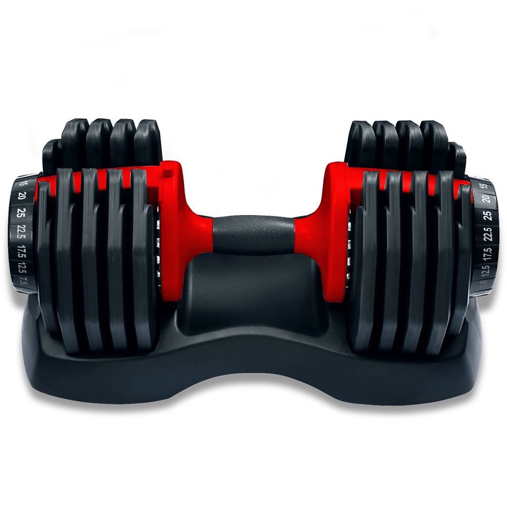 Strongology Urban25 Single Home Fitness Black Red Adjustable Dumbbell 2.5kg to 25kg Image 3