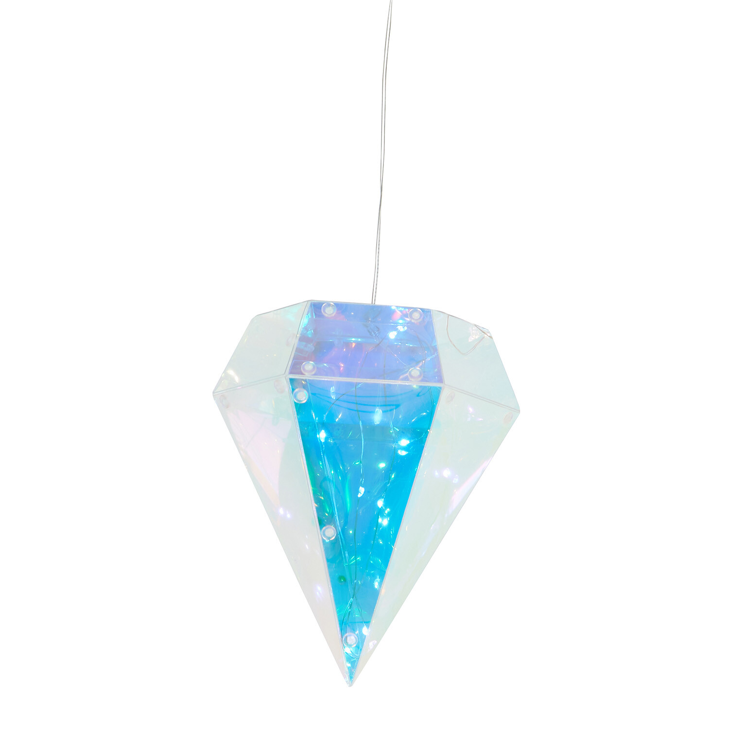 Crystal Effect Diamond Curtain Light - Blue Image 5