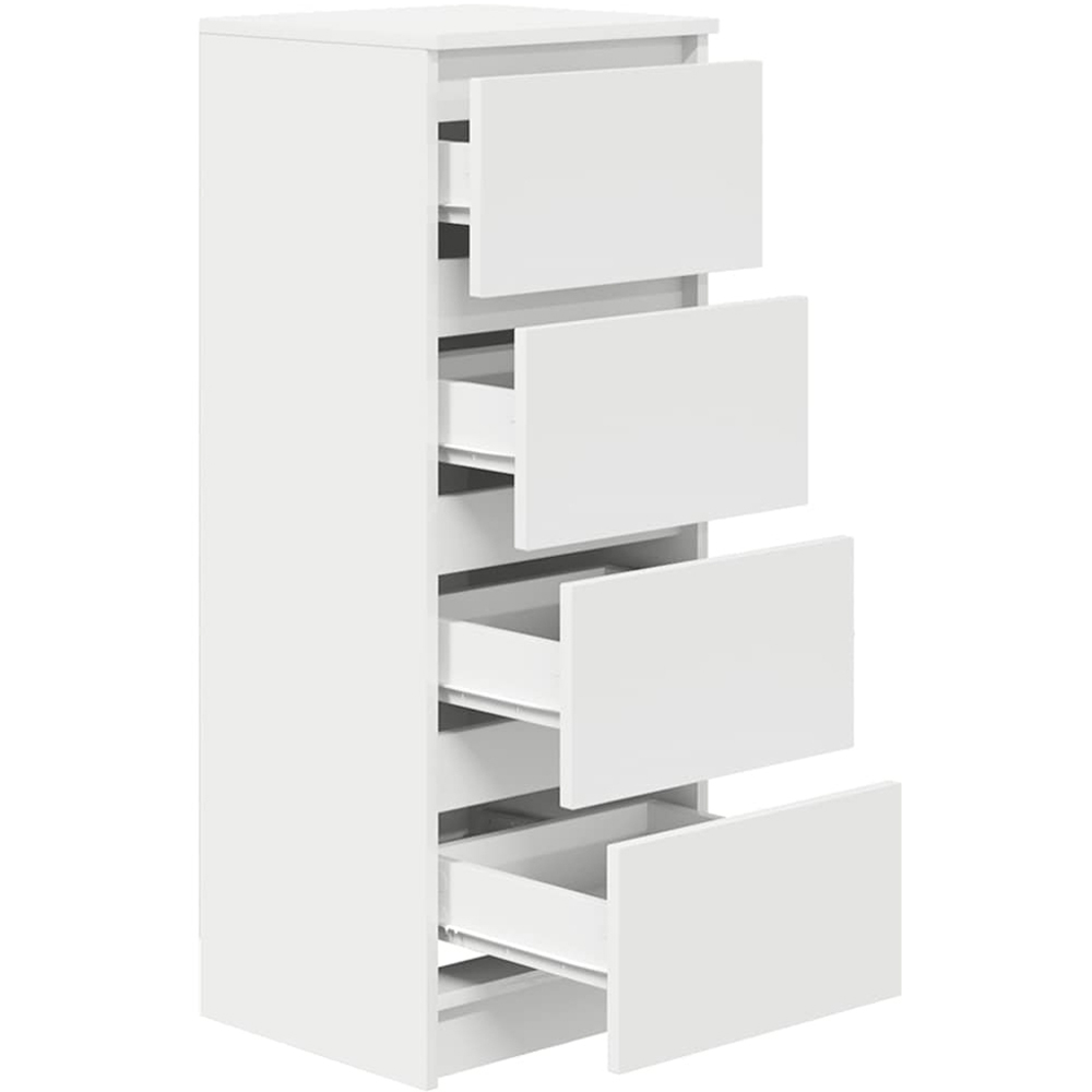 vidaXL 4 Drawer White Sideboard Image 4